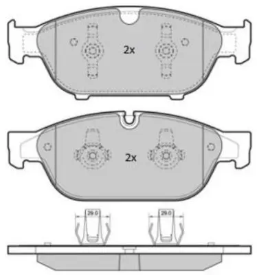 Handler.Part Brake pad set, disc brake FREMAX FBP1852 1