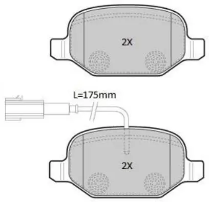 Handler.Part Brake pad set, disc brake FREMAX FBP1868 1