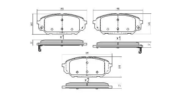 Handler.Part Brake pad set, disc brake FREMAX FBP1871 1