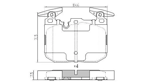 Handler.Part Brake pad set, disc brake FREMAX FBP1919 1