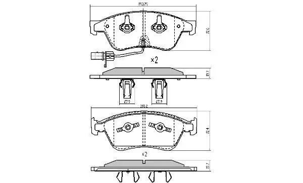 Handler.Part Brake pad set, disc brake FREMAX FBP1922 1