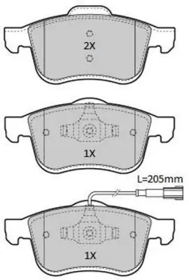 Handler.Part Brake pad set, disc brake FREMAX FBP1935 1