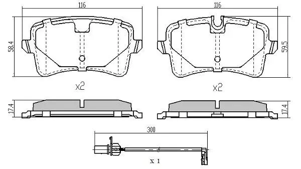 Handler.Part Brake pad set, disc brake FREMAX FBP1940 1