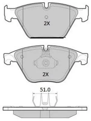 Handler.Part Brake pad set, disc brake FREMAX FBP1958 1