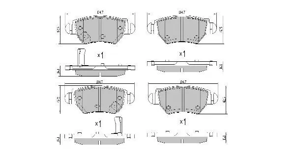 Handler.Part Brake pad set, disc brake FREMAX FBP1964 1