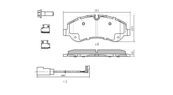 Handler.Part Brake pad set, disc brake FREMAX FBP1973 1