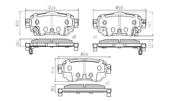 Handler.Part Brake pad set, disc brake FREMAX FBP1981 1