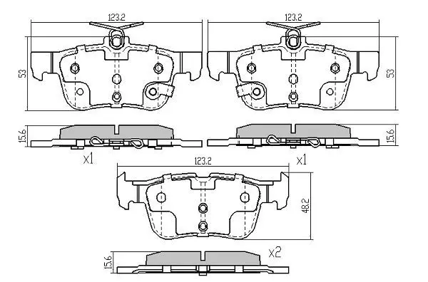 Handler.Part Brake pad set, disc brake FREMAX FBP1982 1