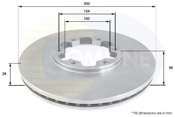 Handler.Part Brake disc COMLINE ADC0267V 1