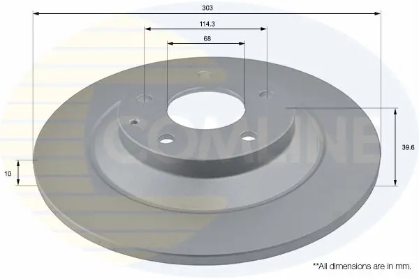 Handler.Part Brake disc COMLINE ADC0475 1