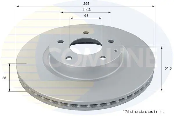 Handler.Part Brake disc COMLINE ADC0476V 1