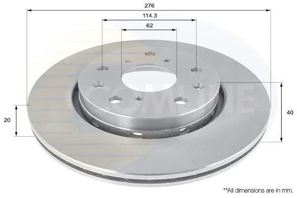 Handler.Part Brake disc COMLINE ADC0925V 1