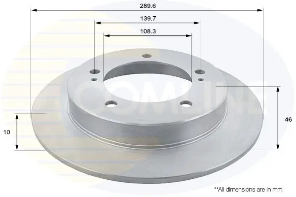 Handler.Part Brake disc COMLINE ADC0933 1