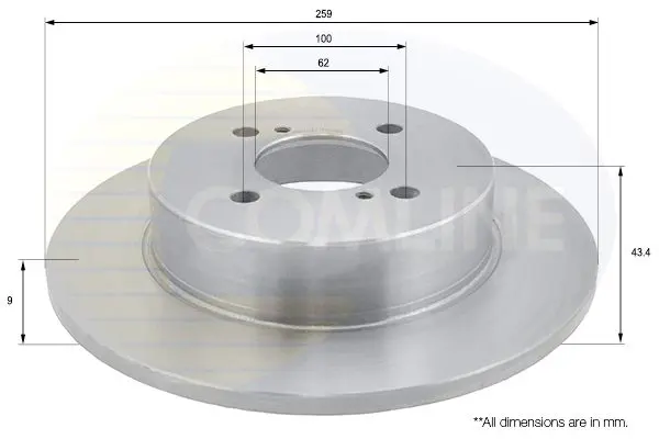 Handler.Part Brake disc COMLINE ADC0934 1