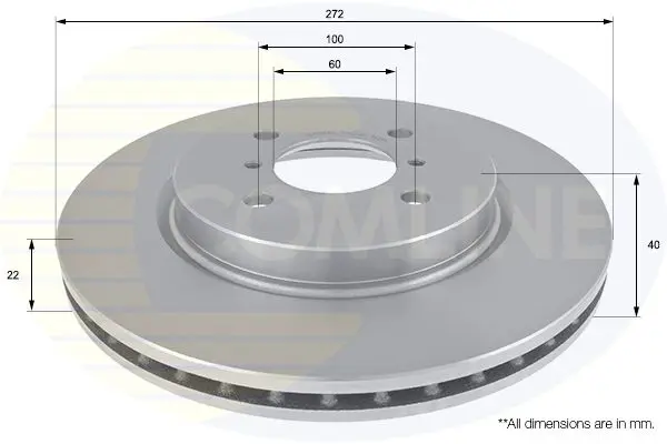 Handler.Part Brake disc COMLINE ADC0935V 1