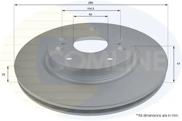 Handler.Part Brake disc COMLINE ADC0939V 1