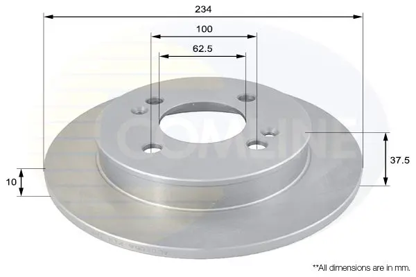 Handler.Part Brake disc COMLINE ADC1056 1