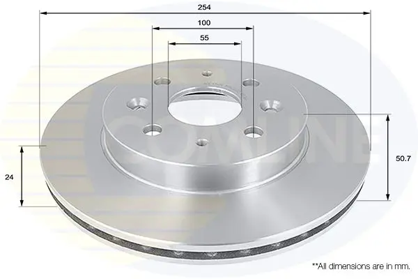 Handler.Part Brake disc COMLINE ADC1058V 1