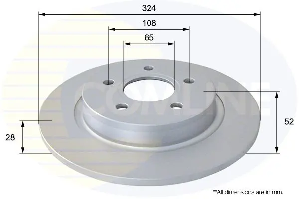 Handler.Part Brake disc COMLINE ADC1223V 1