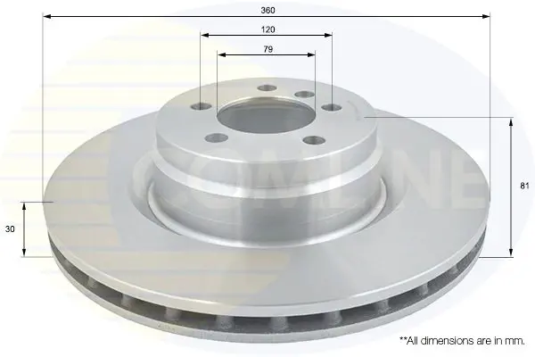 Handler.Part Brake disc COMLINE ADC1261V 1