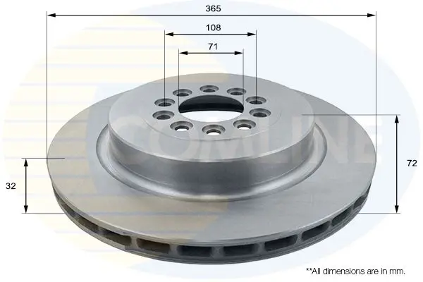 Handler.Part Brake disc COMLINE ADC1276V 1