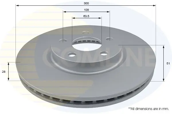 Handler.Part Brake disc COMLINE ADC1288V 1