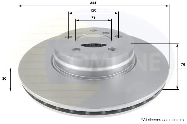 Handler.Part Brake disc COMLINE ADC1322V 1