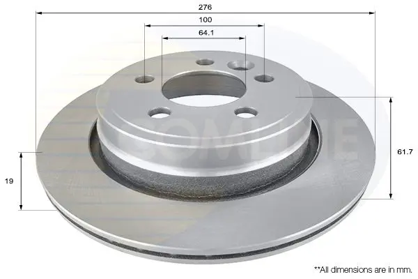 Handler.Part Brake disc COMLINE ADC1337V 1