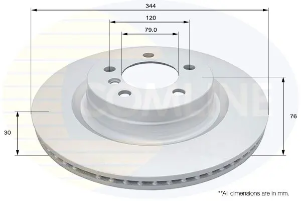 Handler.Part Brake disc COMLINE ADC1340V 1