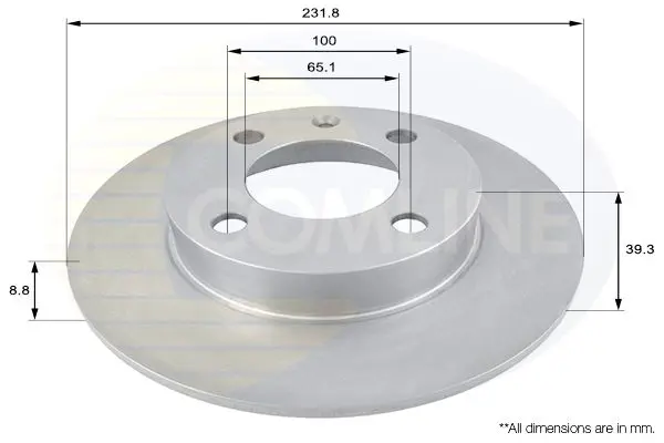 Handler.Part Brake disc COMLINE ADC1439 1