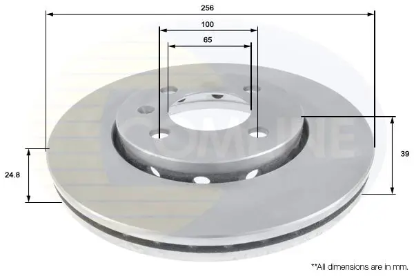 Handler.Part Brake disc COMLINE ADC1496V 1