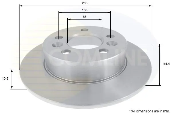 Handler.Part Brake disc COMLINE ADC1542 1