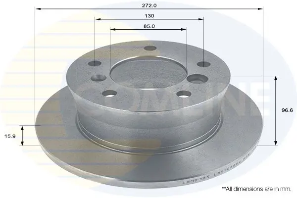 Handler.Part Brake disc COMLINE ADC1609 1