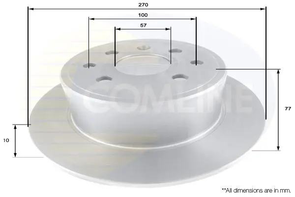 Handler.Part Brake disc COMLINE ADC1126 1