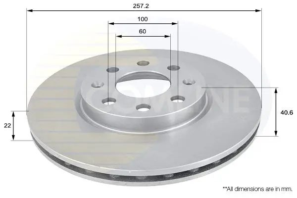 Handler.Part Brake disc COMLINE ADC1138V 1