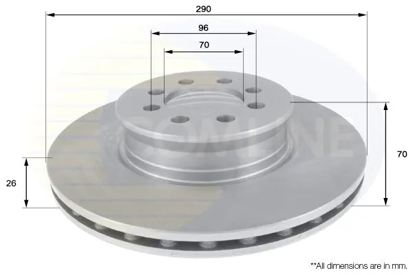 Handler.Part Brake disc COMLINE ADC1667V 1