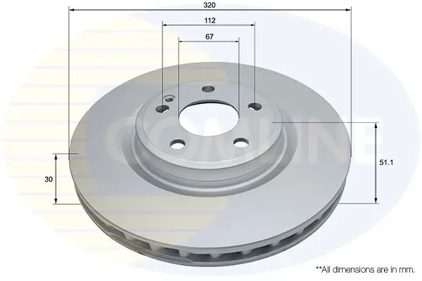 Handler.Part Brake disc COMLINE ADC1676V 1