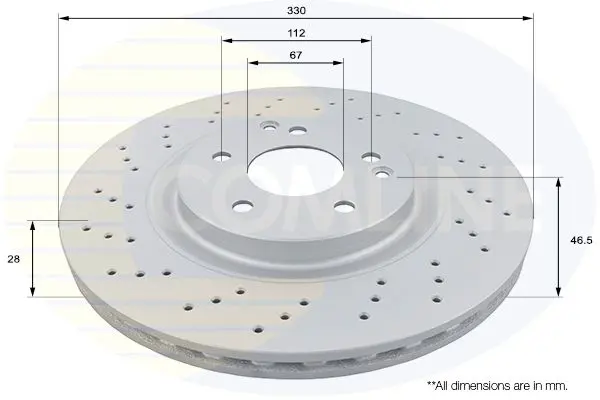 Handler.Part Brake disc COMLINE ADC1680V 1