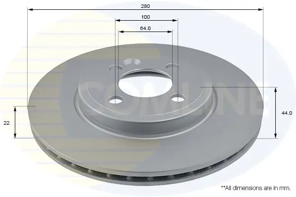 Handler.Part Brake disc COMLINE ADC1734V 1