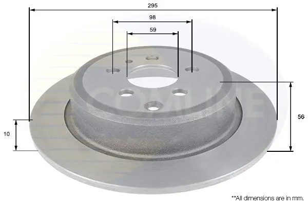 Handler.Part Brake disc COMLINE ADC1829 1