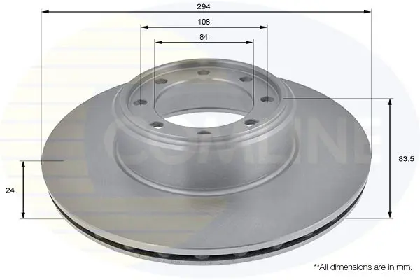 Handler.Part Brake disc COMLINE ADC1841V 1