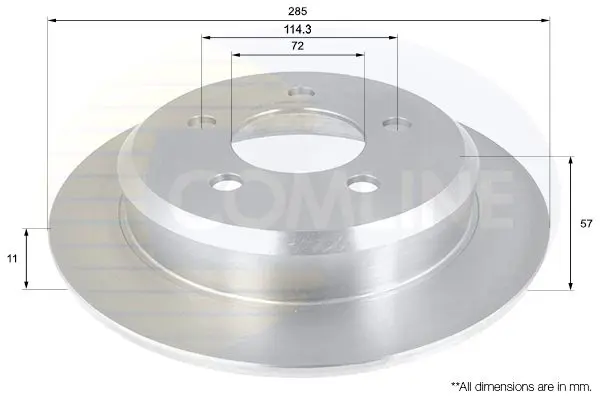 Handler.Part Brake disc COMLINE ADC2309 1