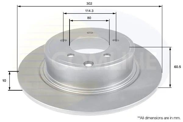 Handler.Part Brake disc COMLINE ADC2321 1