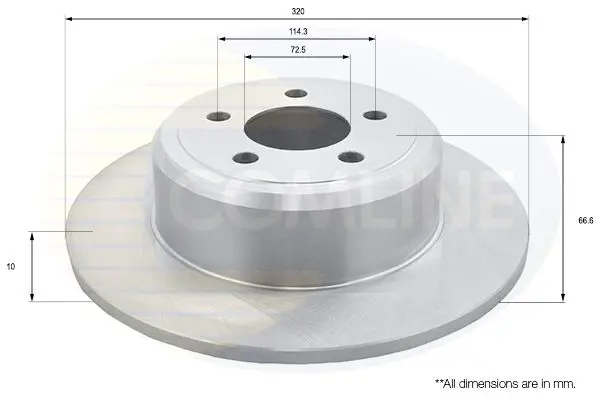 Handler.Part Brake disc COMLINE ADC2329 1