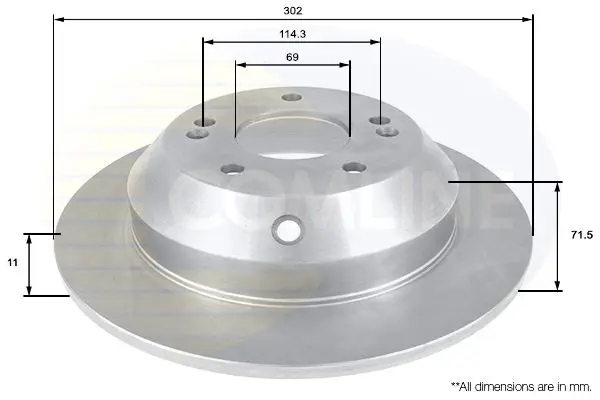 Handler.Part Brake disc COMLINE ADC2409 1