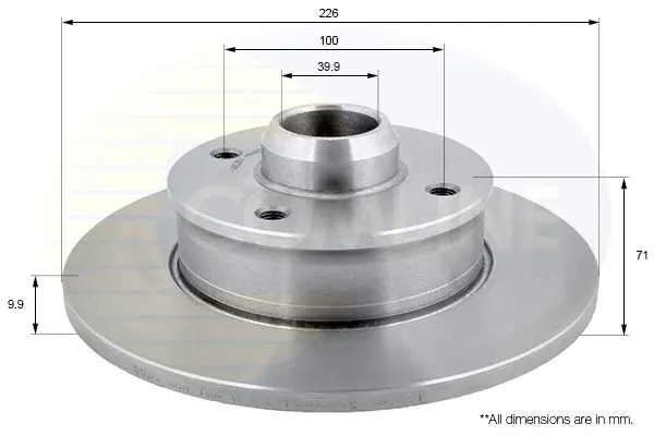 Handler.Part Brake disc COMLINE ADC3007 1