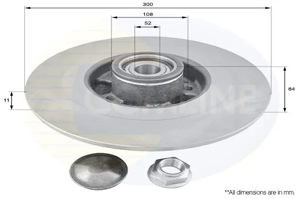 Handler.Part Brake disc COMLINE ADC3016 1