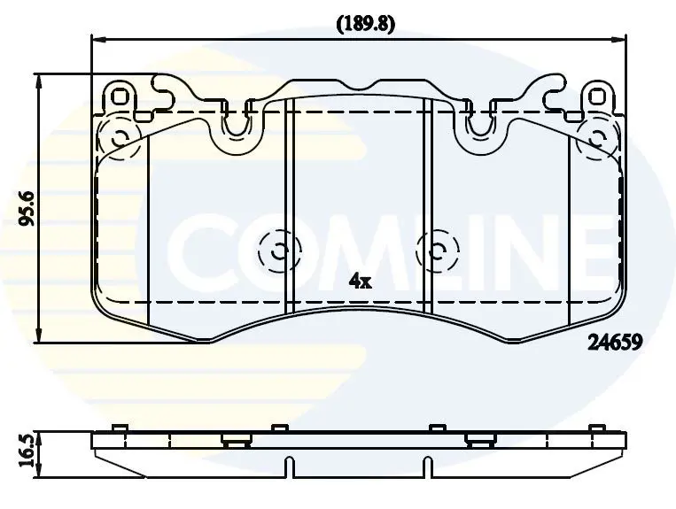 Handler.Part Brake pad set, disc brake COMLINE CBP02211 1