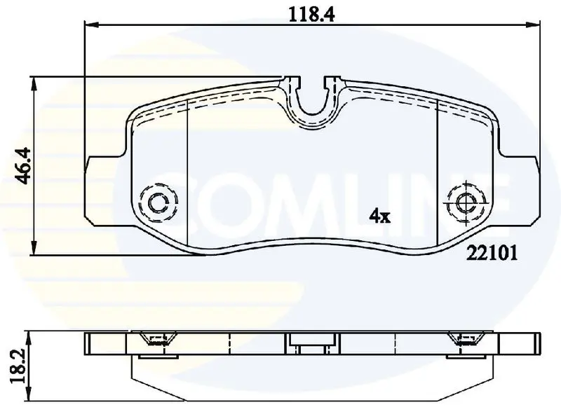 Handler.Part Brake pad set, disc brake COMLINE CBP02315 1