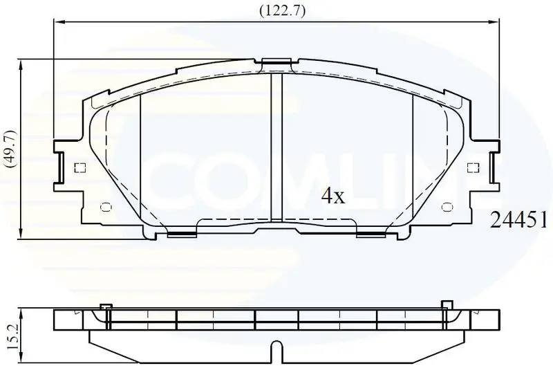 Handler.Part Brake pad set, disc brake COMLINE CBP06014 1